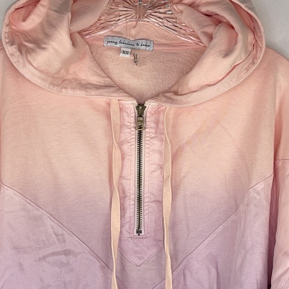 Young Fabulous & Broke Peach & Purple Hoodie - Picture 2 of 5